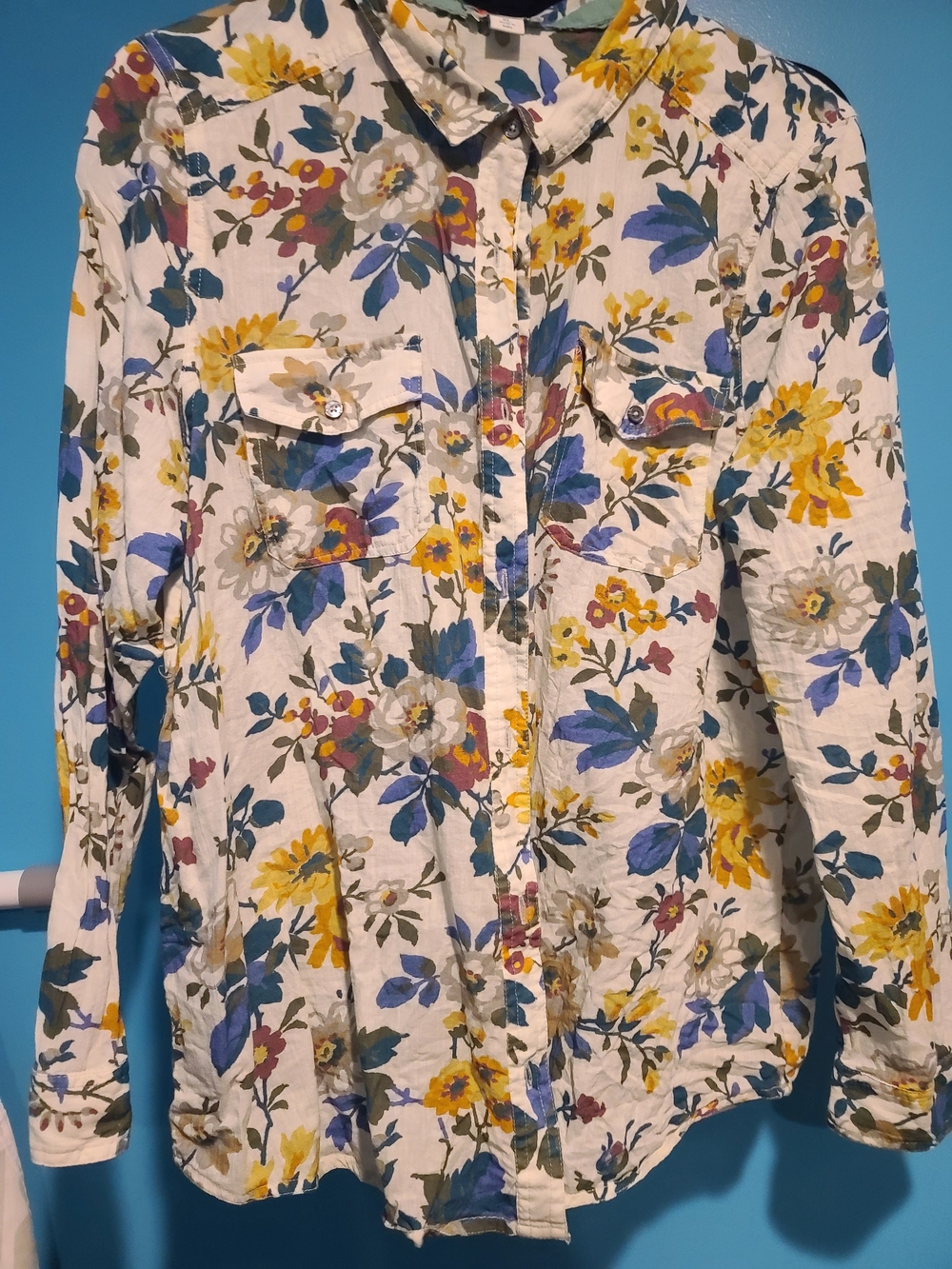 Sundance Cream Floral Button-Up Shirt